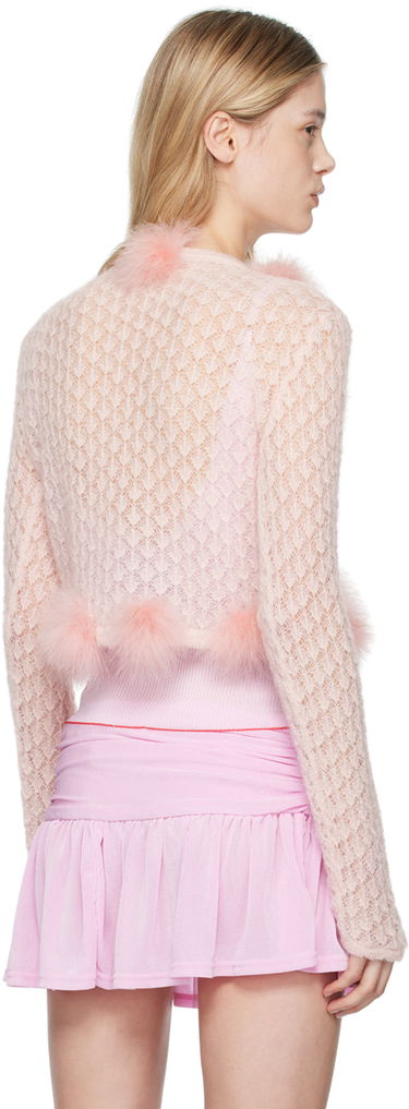 Sveter Blumarine Pink Feather Cardigan Ružová | A444M069A, 2