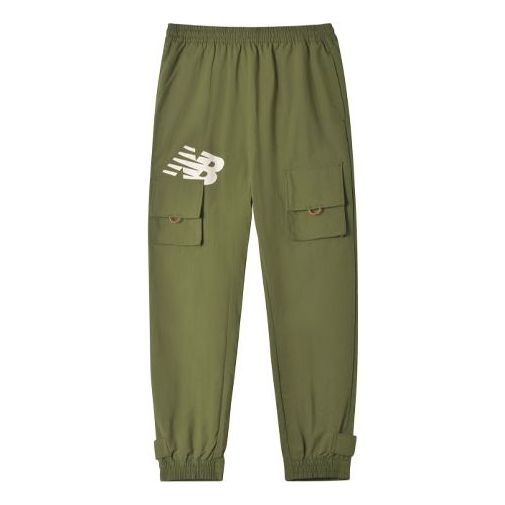 Cargo nohavice New Balance Streetwear Cargo Pants Zelené | AMP12350-OV, 0