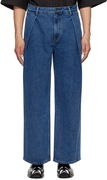 ADER error Sig; TRS Tag 02 Pleated Wide-Leg Jeans