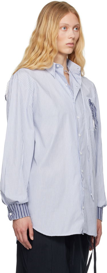 Košeľa Ottolinger Ottolinger Oversized Striped Shirt Modrá | 111-400311-02, 4