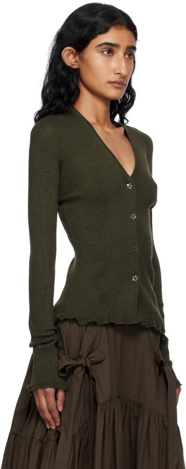 Sveter Cecilie Bahnsen Cecilie Bahnsen Bessie Knit Cardigan Zelené | 2.25KNI52003 BESSIE CARDIGAN, 1