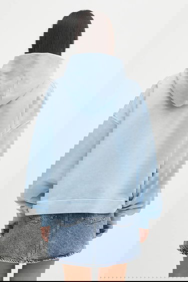 Mikina Carhartt WIP Benton Sweat Relaxed Fit Hooded Sweatshirt Modrá | I034512.2P5GD, 2