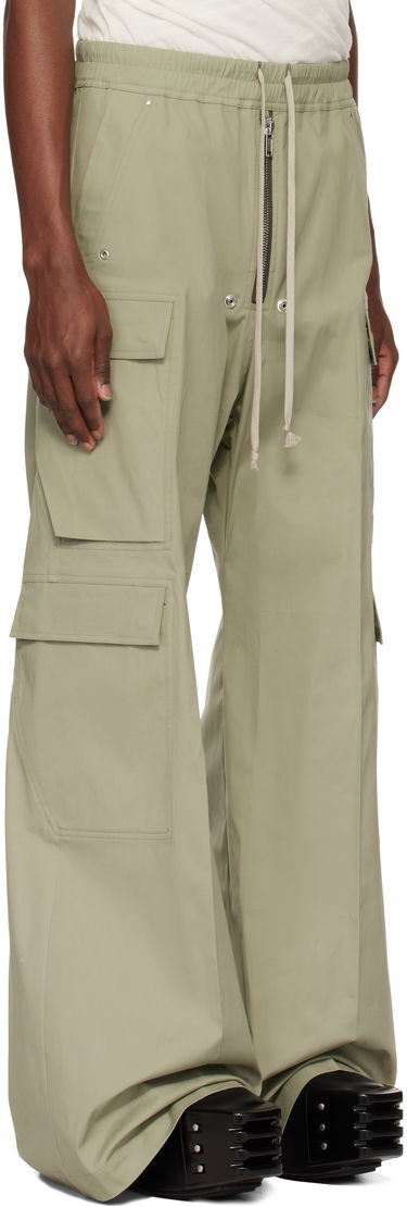 Cargo nohavice Rick Owens Rick Owens Hollywood Cargobela Cargo Pants Zelené | RU01E5339 TE, 4