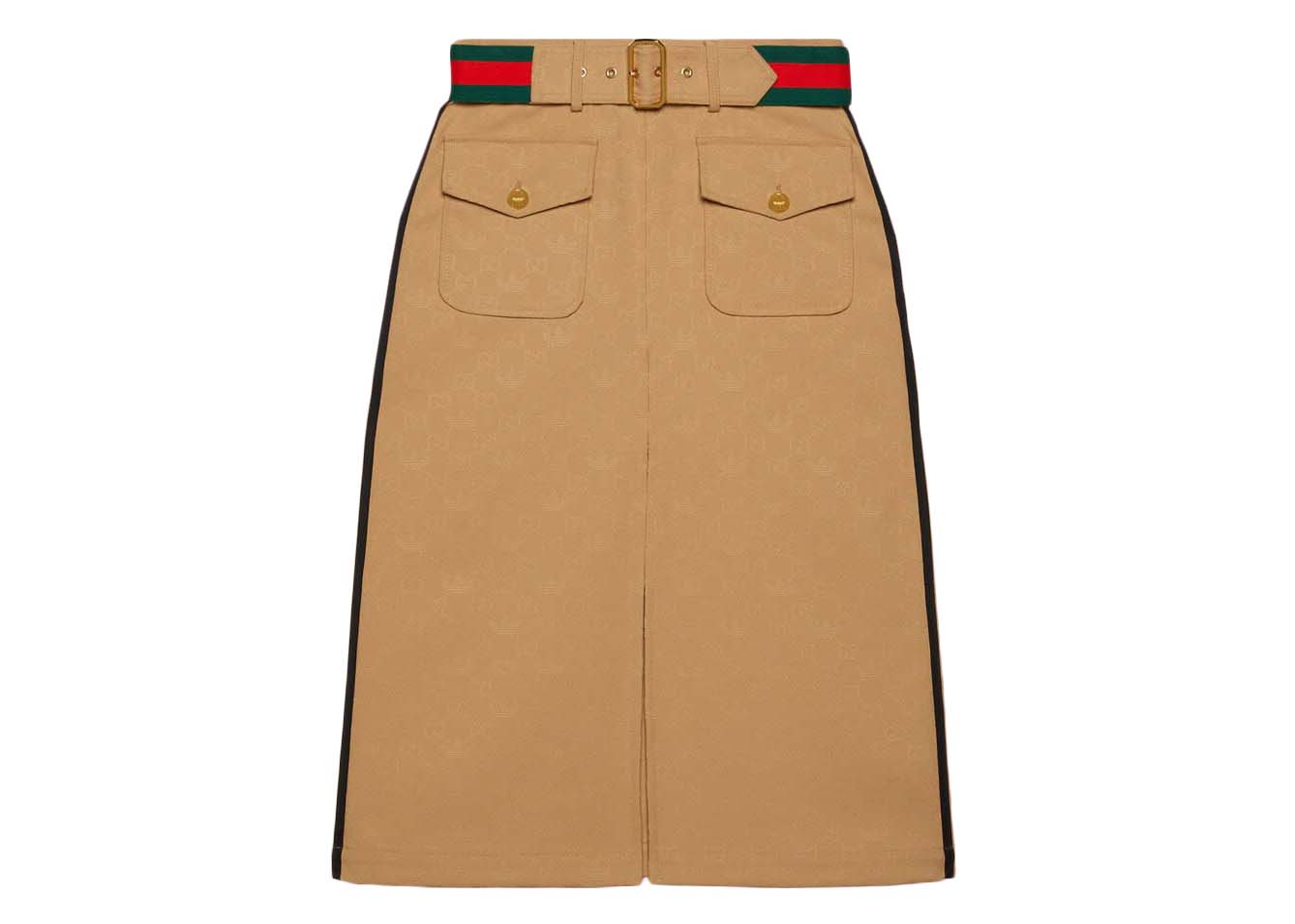 Sukňa Gucci adidas x Jacquard Skirt Beige Béžová | 702988 ZAI22 2387, 0