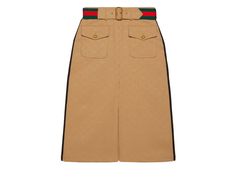 Sukňa Gucci adidas x Jacquard Skirt Beige Béžová | 702988 ZAI22 2387