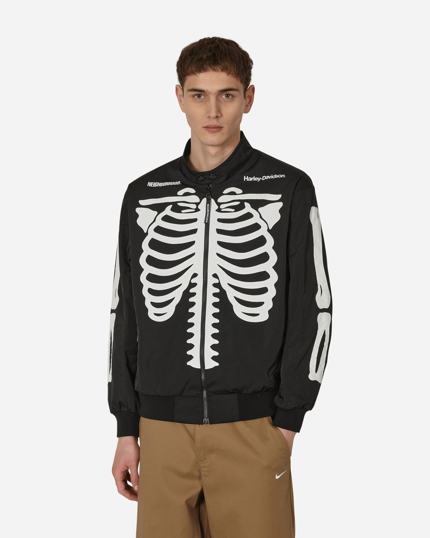 Bomber bunda Neighborhood Harley-Davidson Racing Jacket Čierna | 222UT05N-JKM01 BKXWH, 0