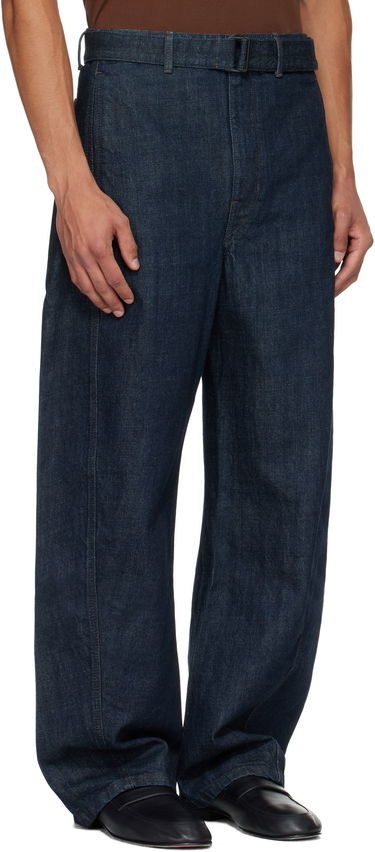 Džínsy LEMAIRE Lemaire Twisted Belted Jeans Modrá | PA326 LD1056, 1