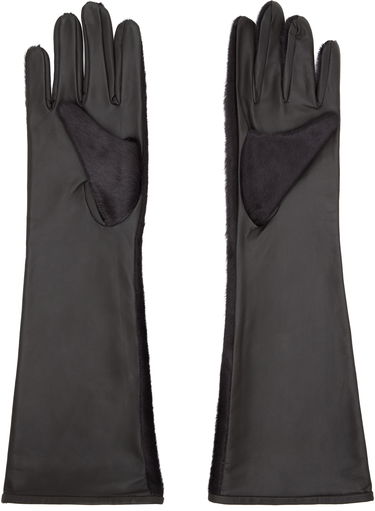 Rukavice Loulou de Saison Loulou de Saison Edna Calfskin Gloves Čierna | EDNA, 1
