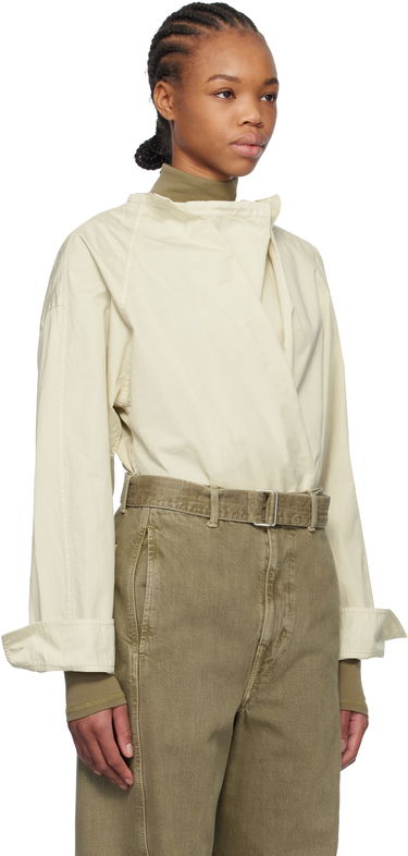 Košeľa LEMAIRE Twisted Cotton Blouse Béžová | TO1081 LF1206, 4