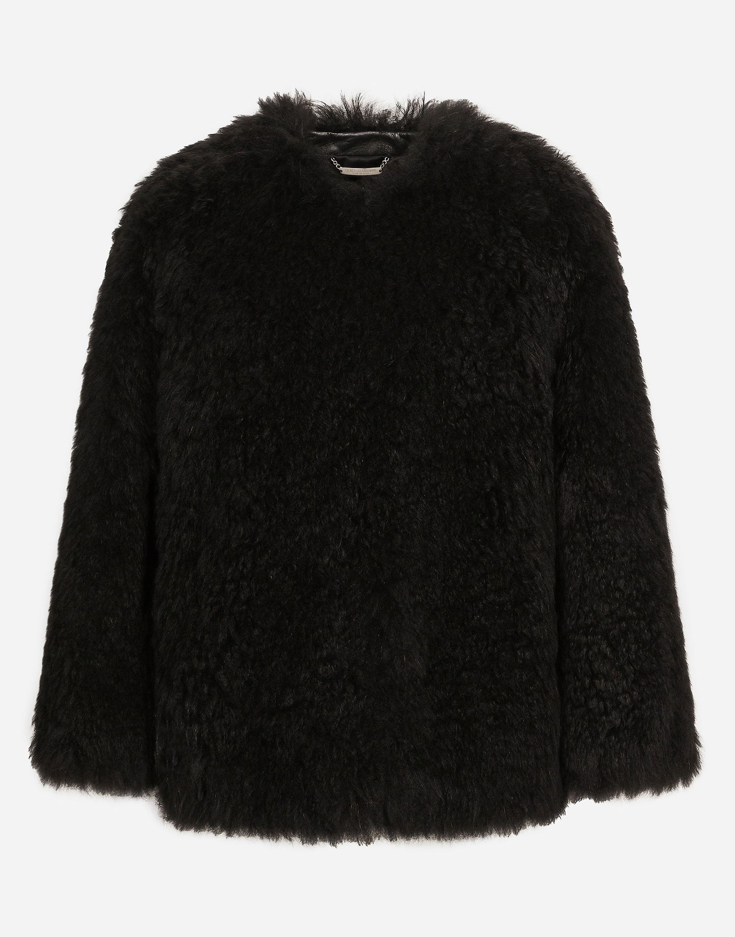 Bunda Dolce & Gabbana Goat Hair Cashmere Jacket Čierna | F9S06FFUP84N0000, 0