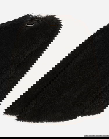 Bunda Dolce & Gabbana Goat Hair Cashmere Jacket Čierna | F9S06FFUP84N0000, 0