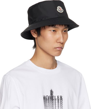 Klobúk Moncler Moncler Water-Repellent Bucket Hat Čierna | K10913B0006368352, 1