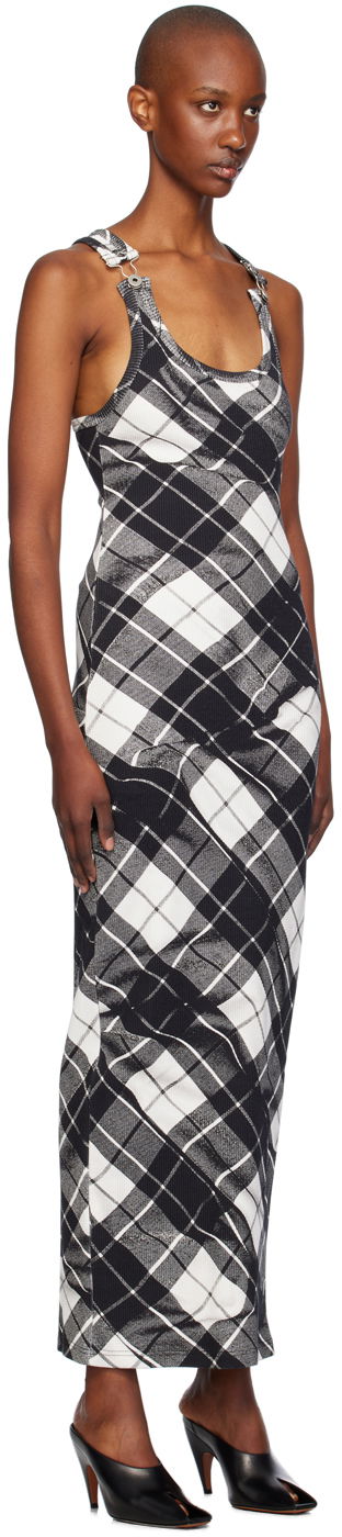 Šaty Jean Paul Gaultier Gaultier Tartan Maxi Dress Čierna | 24/31-F-RO302-J565-000201, 1