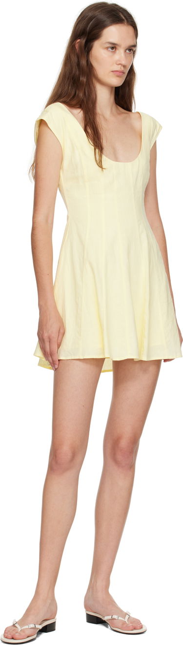 Šaty GUIZIO Guizio Leila Mini Dress Žltá | P25401W085, 3
