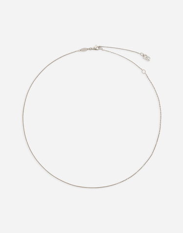 Náhrdelník Dolce & Gabbana 18K White Gold Belcher Chain Necklace Metalická | WANR4GWOB0180001, 0