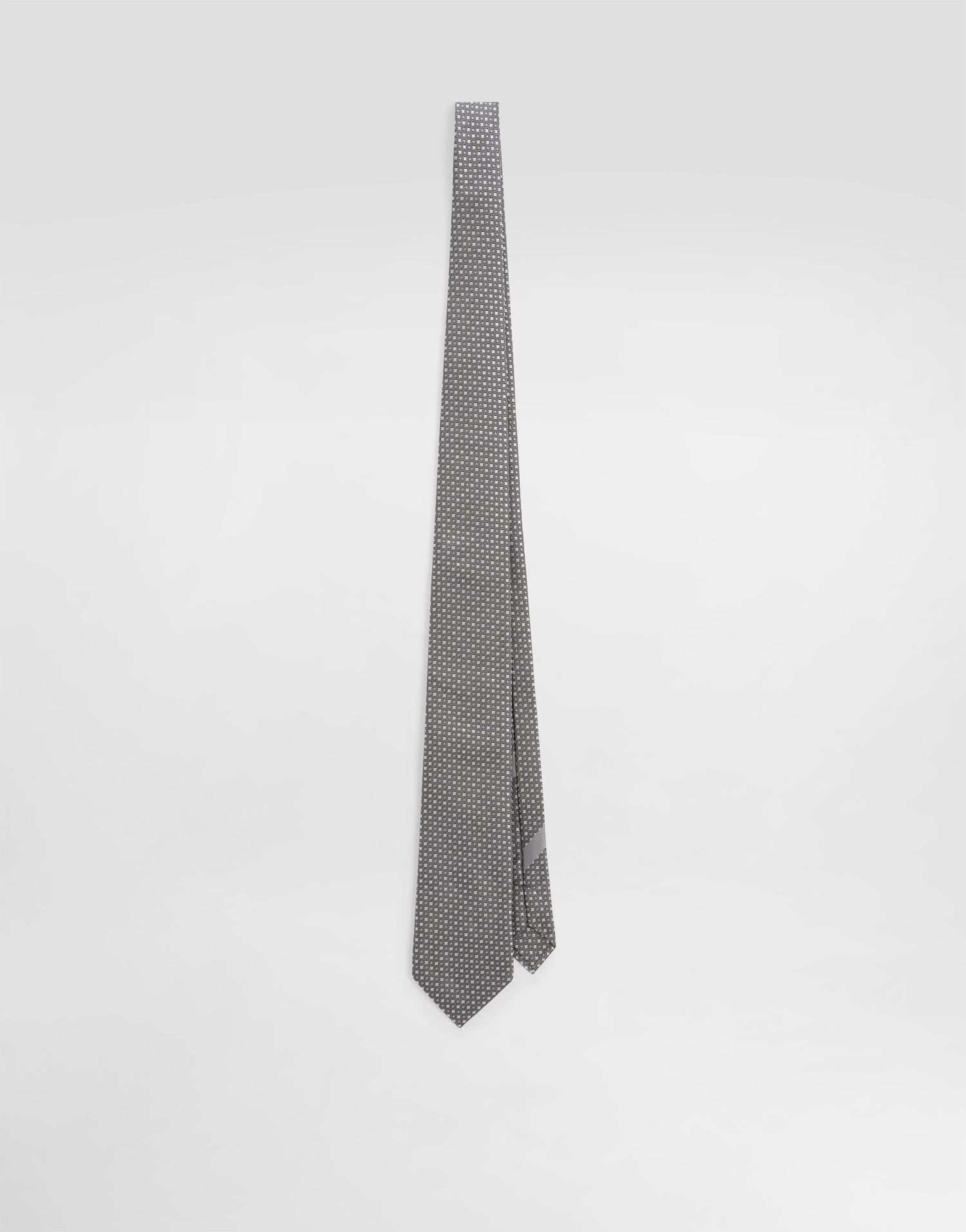 Doplnky Dolce & Gabbana Dolce & Gabbana Micro-Design Jacquard Tie Šedá | GT147EG0JSBN9845, 0