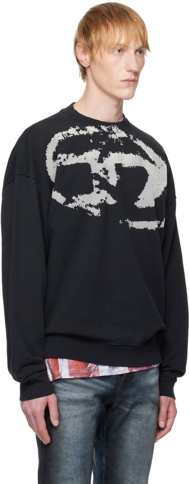 Mikina Diesel S-BOXT-N5 SWEAT-SHIRT Čierna | A13051-0DQAK-9XX, 2