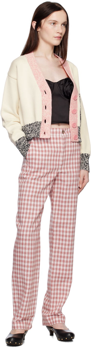 Sveter Moschino Urban Peace Sign Cardigan Béžová | 251K10918, 3