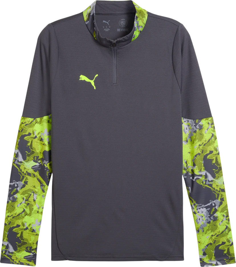 Tričko Puma individualCUP Long-sleeve 1/4 Zip Training Top Šedá | 659895-08