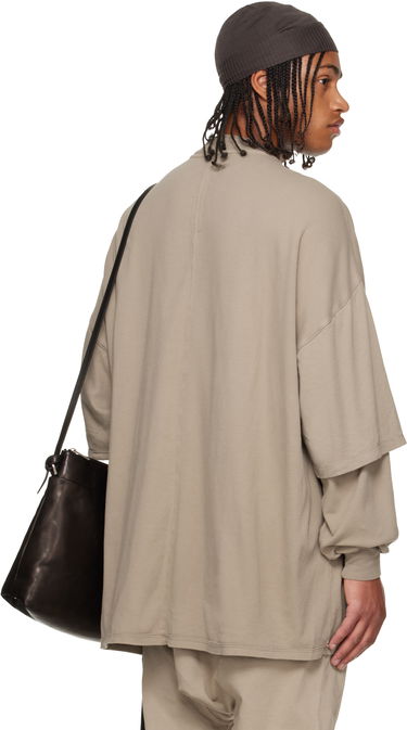 Mikina Rick Owens Concordians Tommy Hustler Layered Sleeve Oversized Sweatshirt Béžová | DU02E7266 JDB, 2