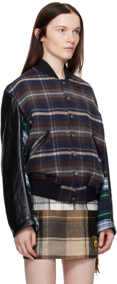 Bomber bunda Marine Serre Regenerated Tartan Bomber Jacket Rôznofarebný | UJA062A UWOV0047, 1