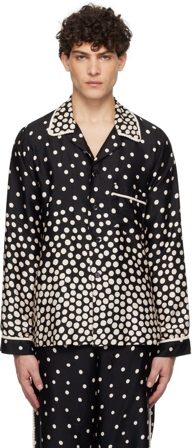 Pyžamo Anna Sui Anna Sui Polka Dot Pajama Shirt Čierna | M1025F20, 0