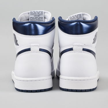 Tenisky a topánky Jordan Air Jordan 1 Retro High OG "Metallic Navy" Biela | 555088-106, 3