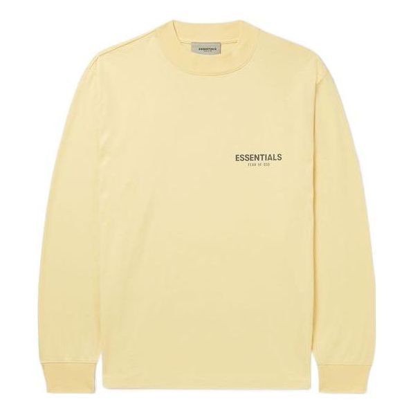 Tričko Fear of God Essentials Logo-Print Cotton-Jersey T-Shirt Žltá | FOG-SS22-004, 0