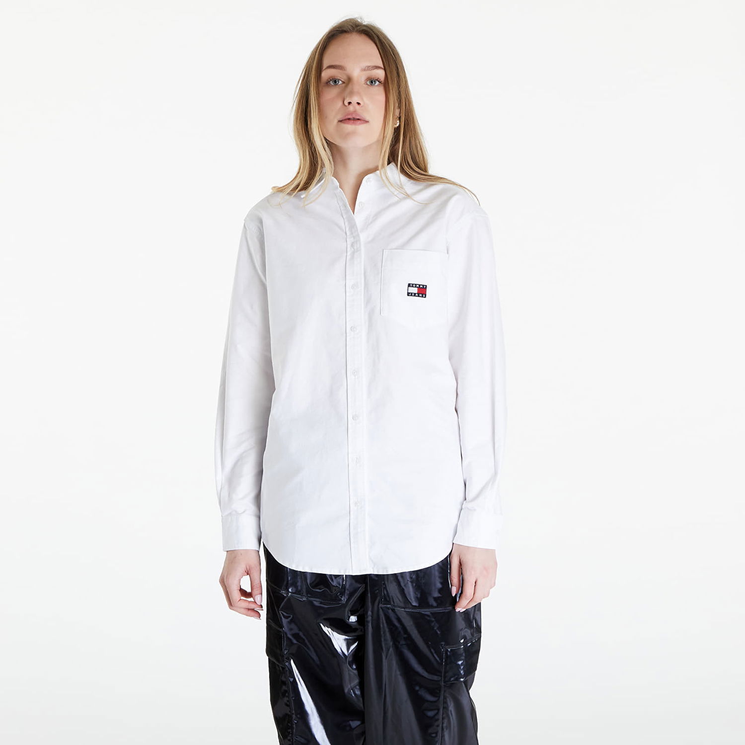 Košeľa Tommy Hilfiger Boyfriend Badge Shirt White Biela | DW0DW17807 YBR, 0