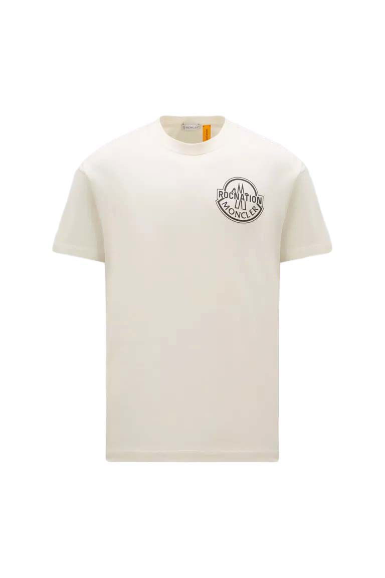 Tričko Moncler Roc Nation by Jay-Z x Logo T-Shirt Biela | I209W8C0000589A8Y038