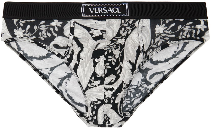 Nohavičky Versace Low-Rise Briefs Čierna | 1014036_1A11603