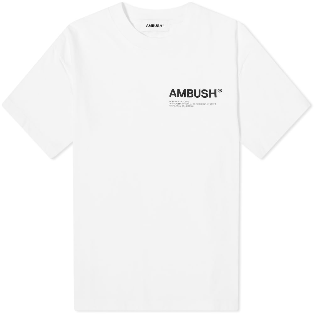 Tričko Ambush Workshop Logo Tee Biela | BWAA022S22JER0020210, 0