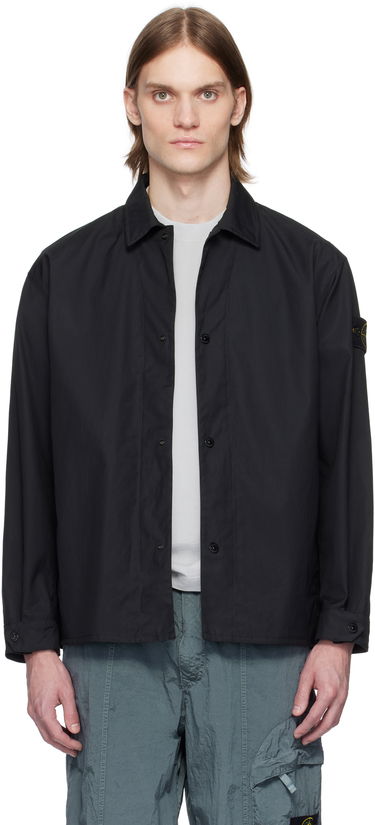 Vetrovka Stone Island Stone Island Supima Cotton Canvas Overshirt Čierna | K1S15 1200013 S0011, 0