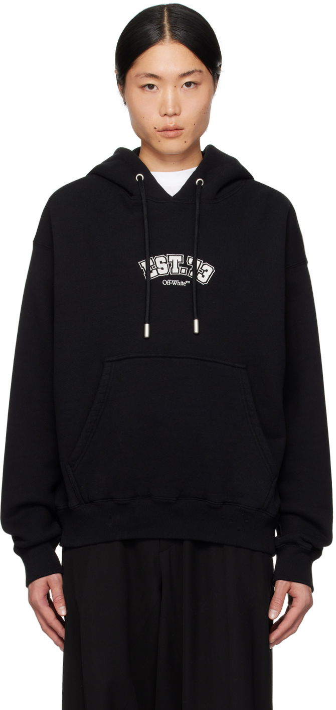 Mikina Off-White Black Skate Hoodie Čierna | OMBB085G23FLE0151001, 0