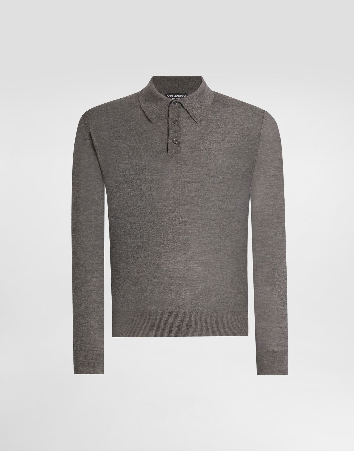 Polo tričko Dolce & Gabbana Dolce & Gabbana Cashmere Polo Shirt Šedá | GXZ25TJBW05N4032, 0