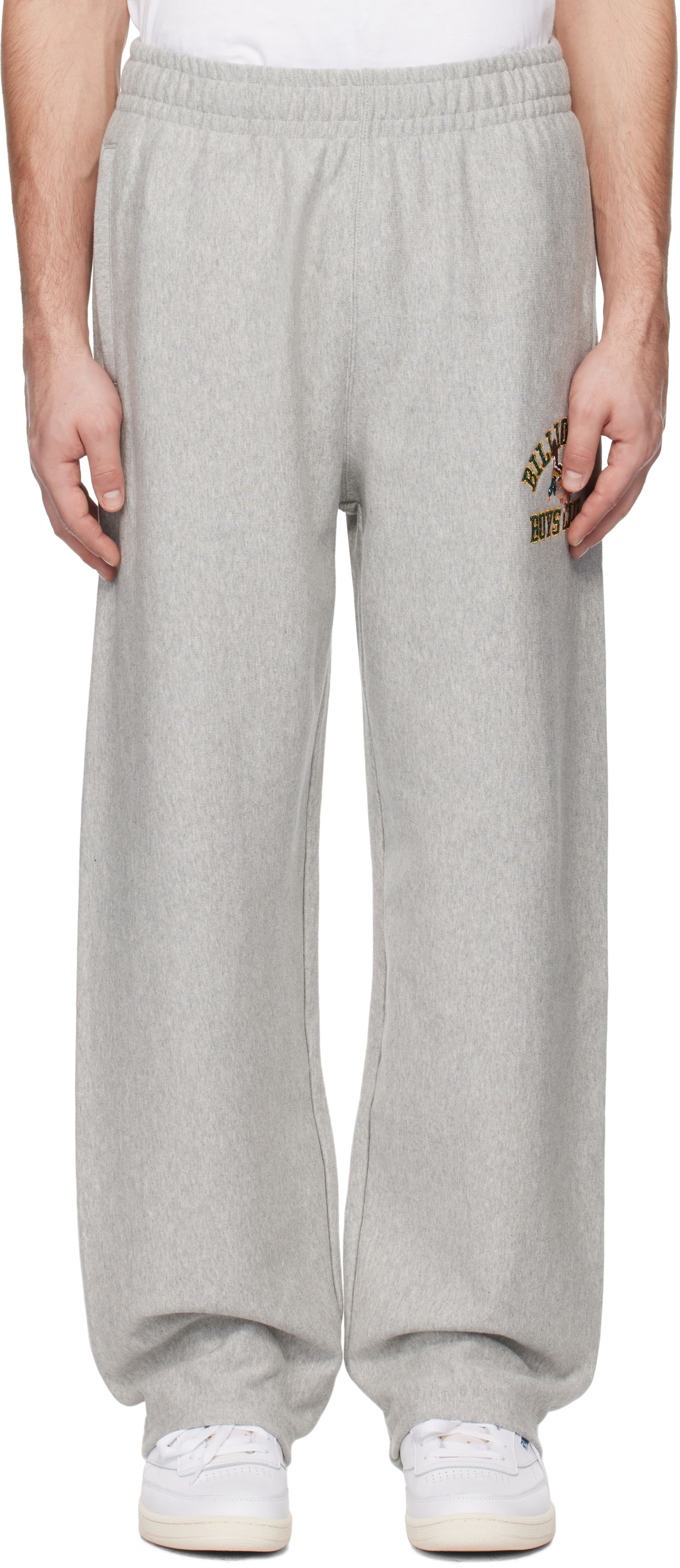 Tepláky BILLIONAIRE BOYS CLUB Billionaire Boys Club Wide Leg Duck Varsity Sweatpants Šedá | B24420, 0