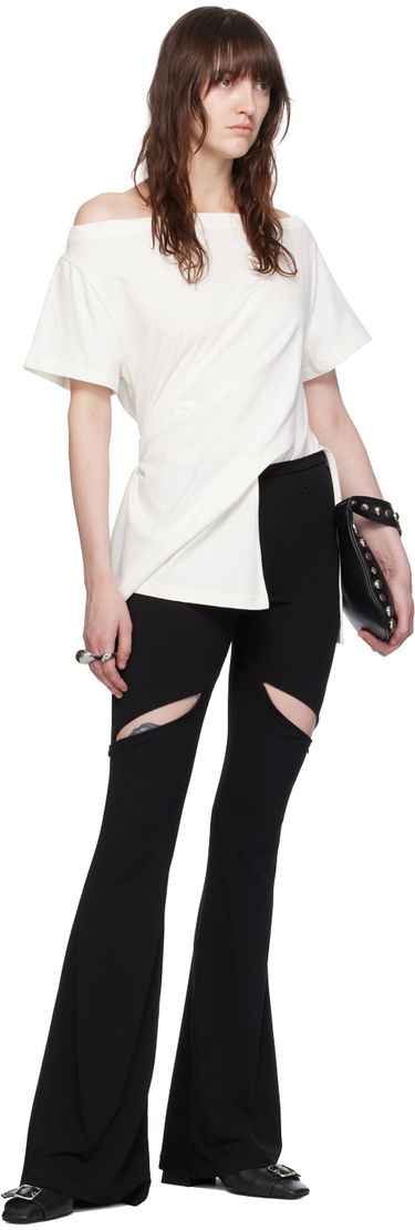 Tričko Courrèges Off Shoulder T-Shirt Biela | 224JBD094JS0107, 4