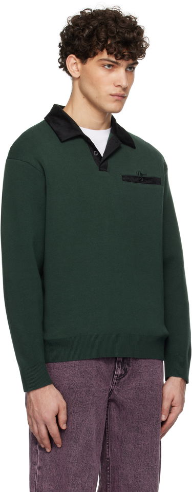 Polo tričko Dime Casino Knit Rugby Polo Zelené | DIMEHO248FOR, 1