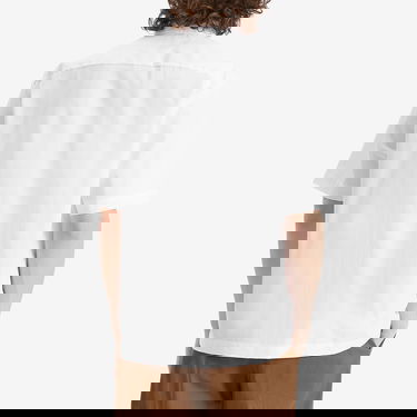 Košeľa Dries Van Noten Dries Van Noten Clasen Poplin Short Sleeve Shirt, Size Small Biela | 251-020701-1466-001, 3