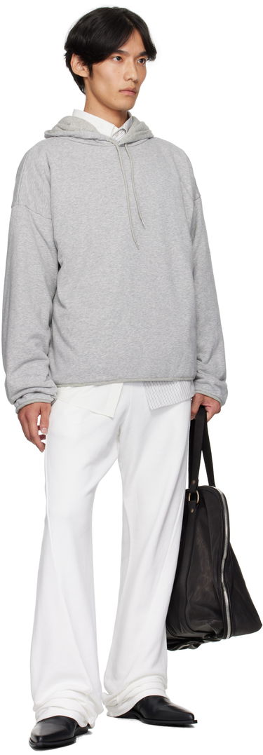 Mikina Maison Margiela MM6 Maison Margiela Drawstring Hoodie Šedá | SH0GU0030 M25013, 3