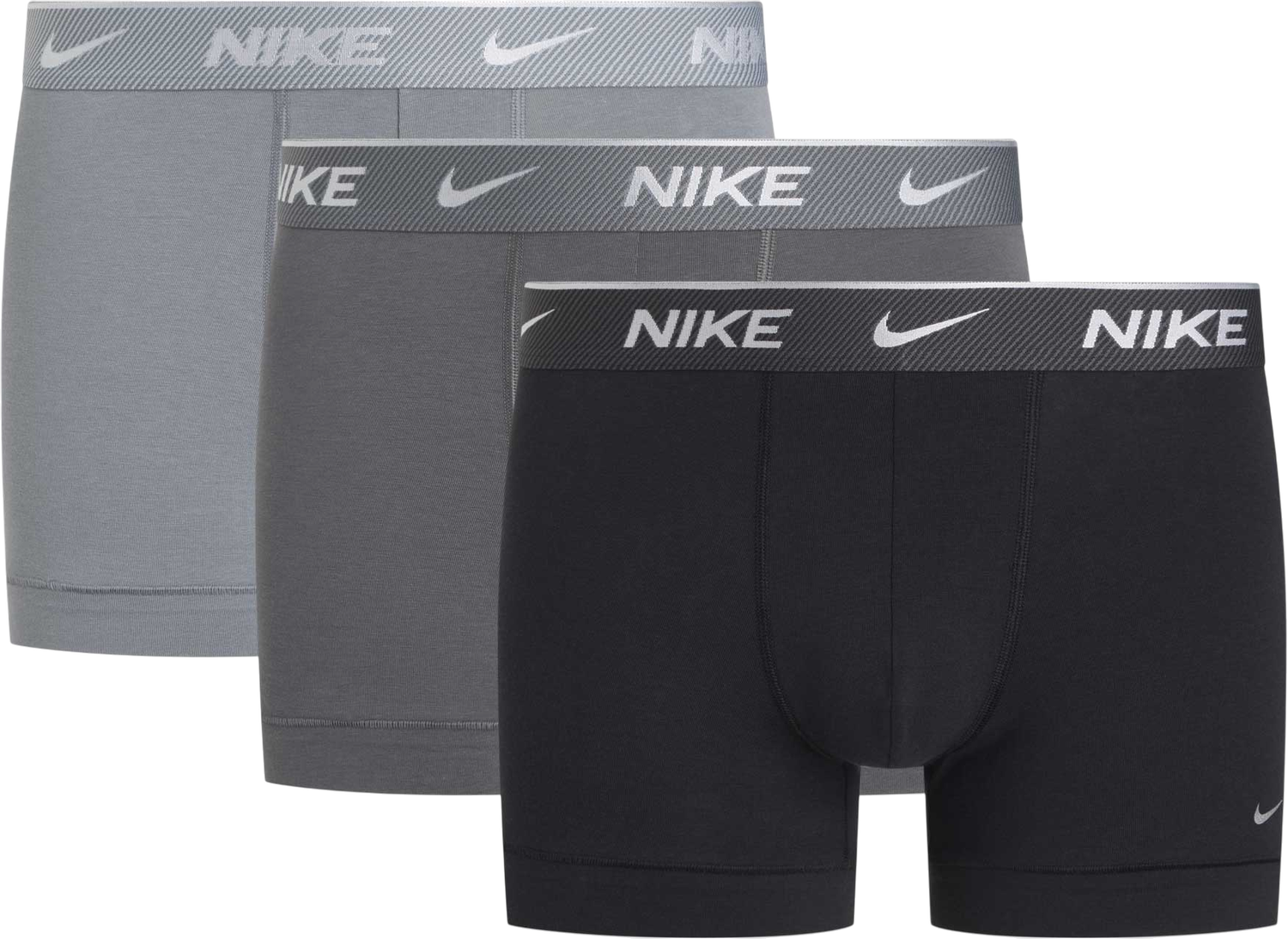 Boxerky Nike Nike Cotton Trunk Boxer Shorts (3 Pairs) Šedá | ke1008-u91, 0