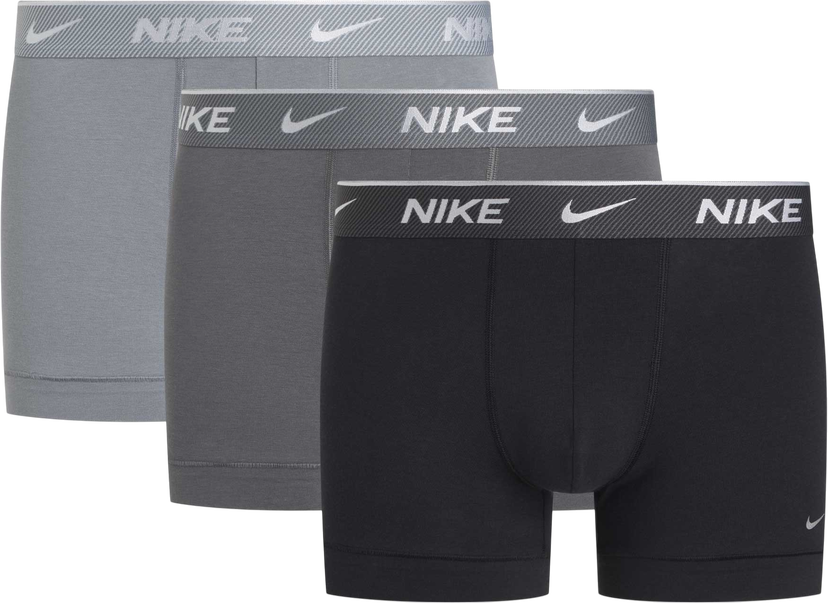 Boxerky Nike Nike Cotton Trunk Boxer Shorts (3 Pairs) Čierna | ke1008-u91