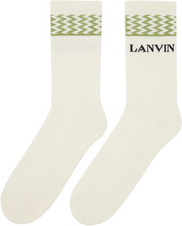 Ponožky LANVIN Lanvin Curb Socks Biela | AM-SABSK2-1CCU-P25, 1
