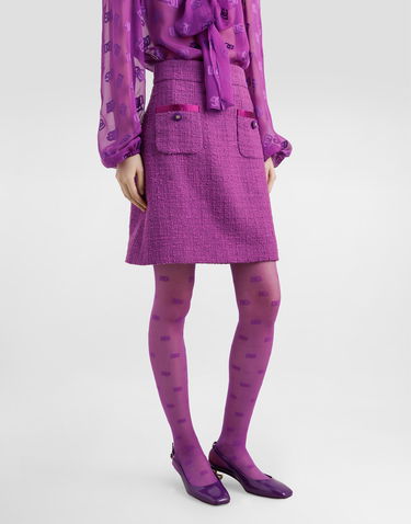 Sukňa Dolce & Gabbana Dolce & Gabbana Rachel Tweed Skirt Fialová | F4C0VTFMTACF0571, 3