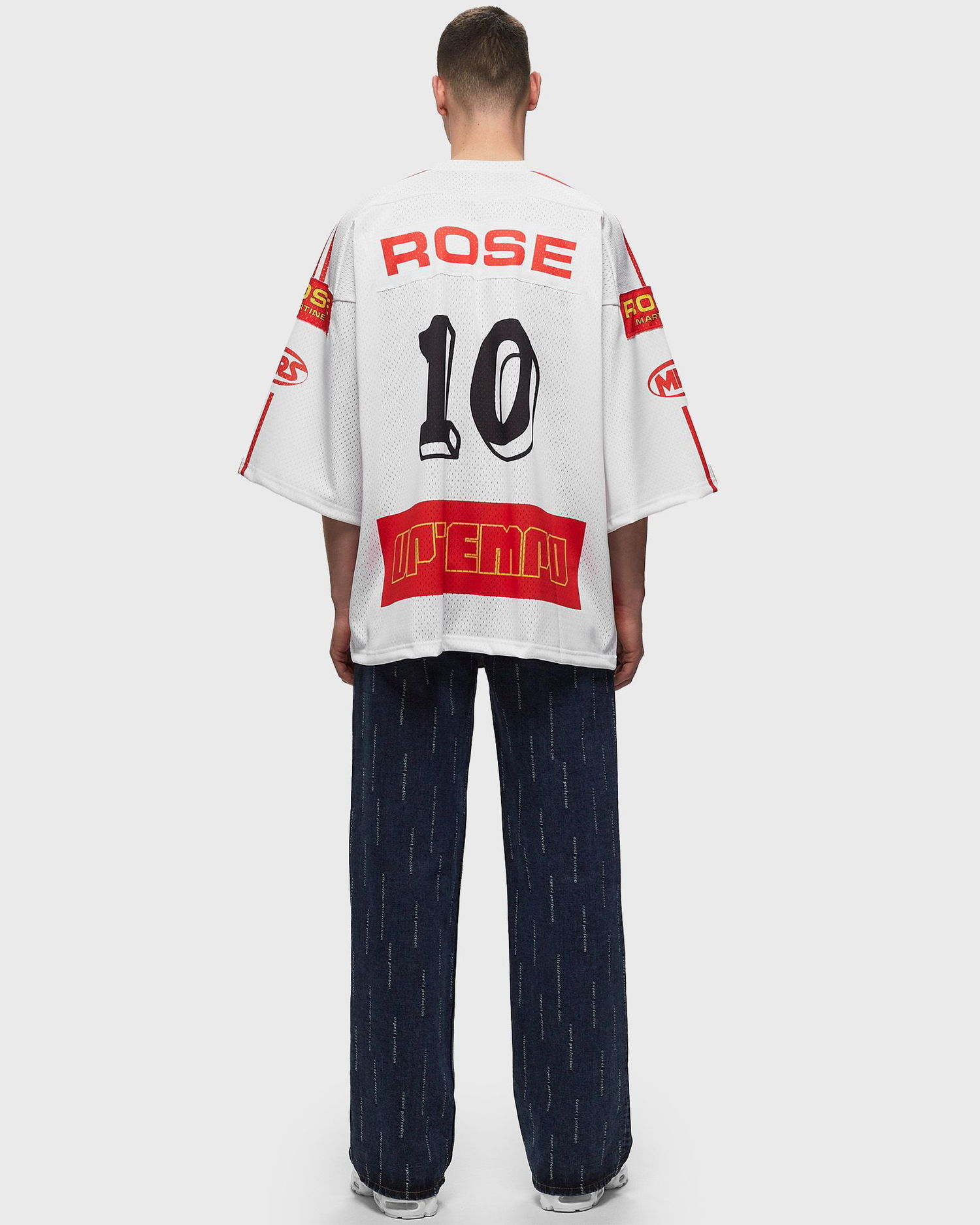 Dres Martine Rose Oversized Football Top Červená | MRSS24129, 1