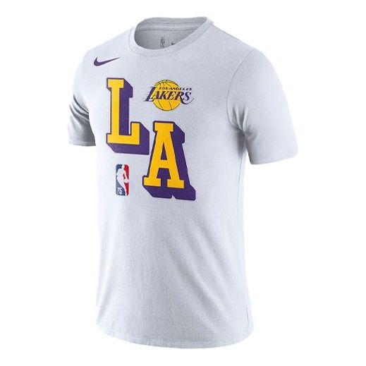 Tričko Nike Los Angeles Lakers Dri-FIT Basketball T-Shirt Biela | DA6090-100, 0