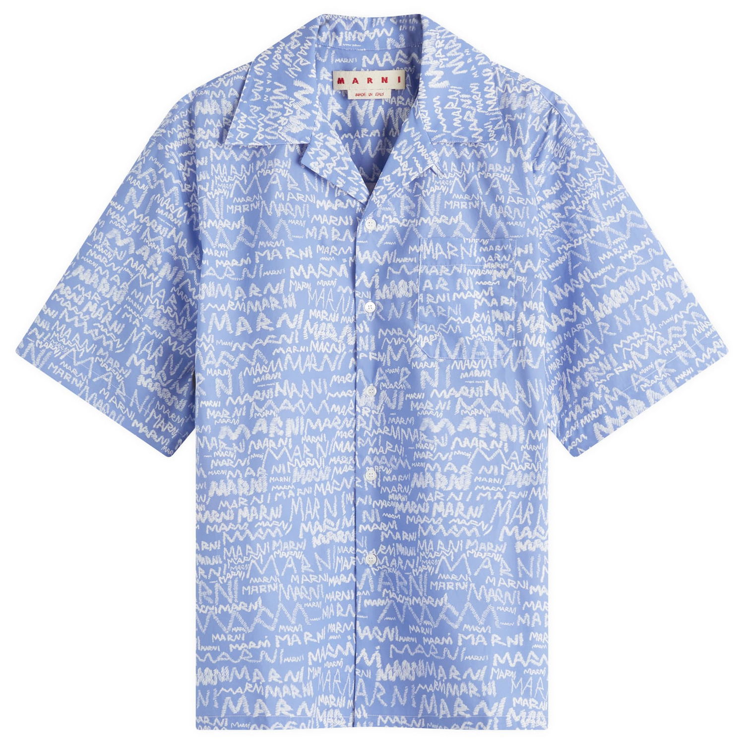 Košeľa Marni Marni Pencil Logo Vacation Shirt Modrá | CUMU0213A5-UTC464-MPB26, 1