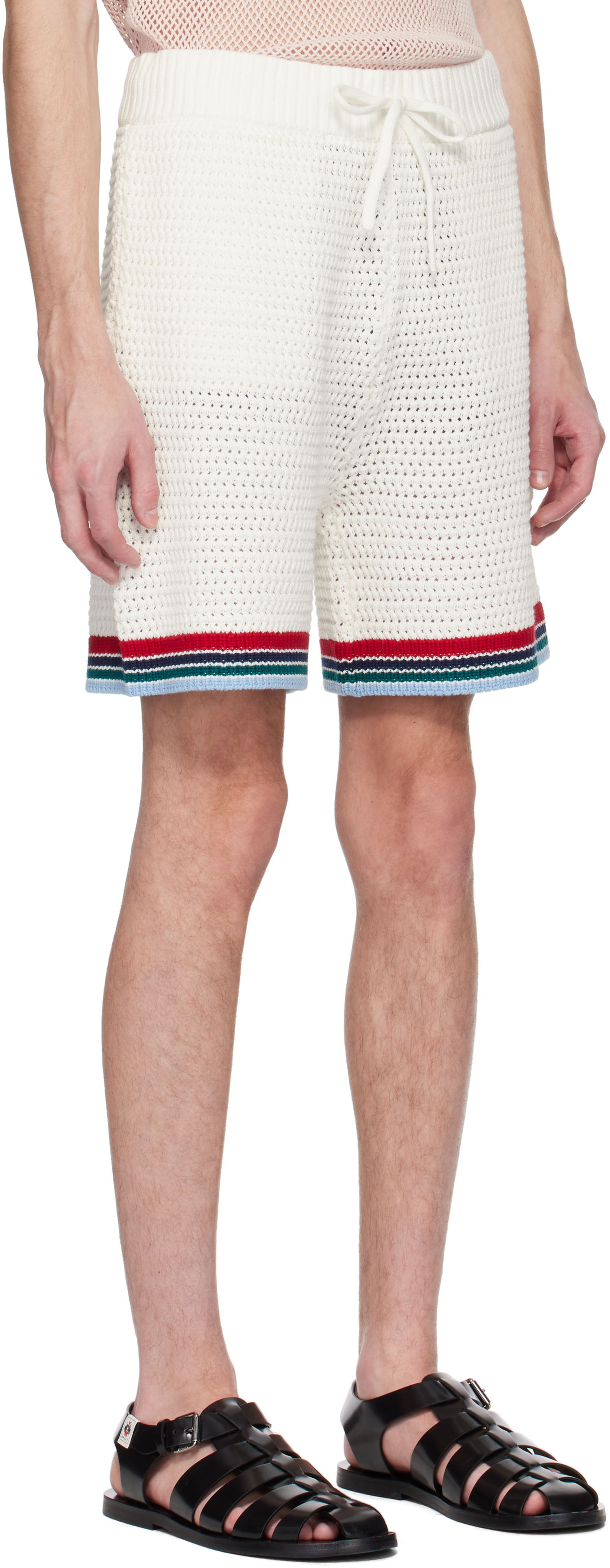 Šortky Casablanca Casablanca Gothic Crochet Shorts Biela | MS25-KW-921-01, 1