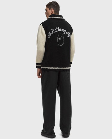 Bomber bunda BAPE COWICHAN CARDIGAN Čierna | 001KNK801002MBLK, 1