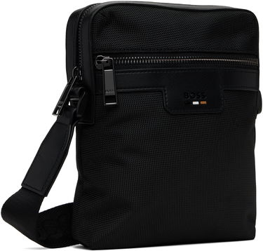 Taška cez rameno BOSS Embossed-Logo Bag Čierna | 50536169, 1